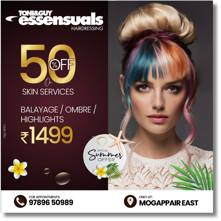 50% Off Skin Services & Balayage